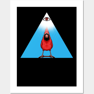 Red Cardinal bird cute cardinal Posters and Art